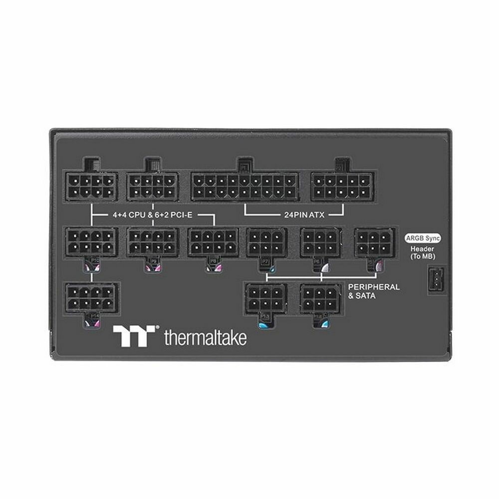 Блок питания THERMALTAKE Toughpower PF1 ARGB, 1200Вт, 140мм, черный, retail [ps-tpd-1200f3fape-1] - фото №8