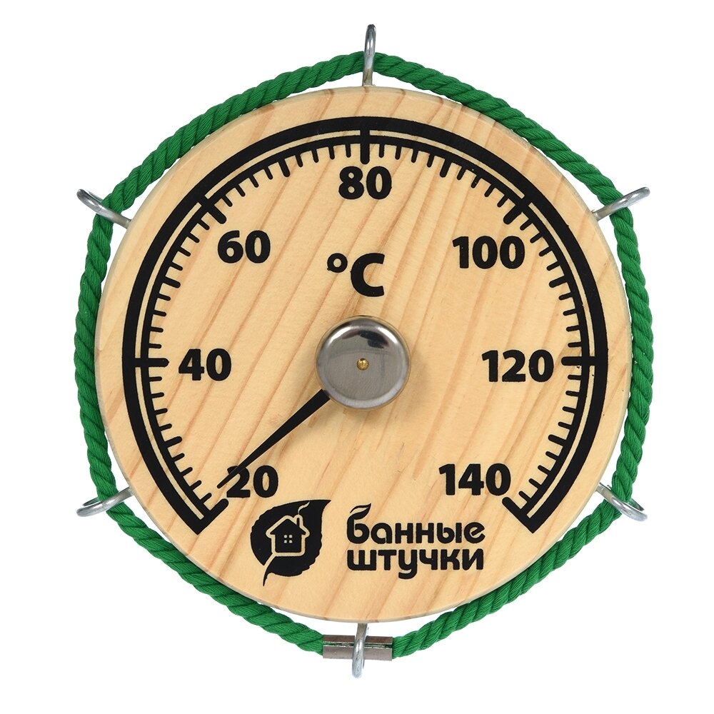 Термометр Штурвал 14х14х2 см для бани и сауны Банные штучки 18054