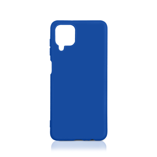 Чехол DF для Poco M4 Pro (5G) c микрофиброй Silicone Blue poOriginal-05 - фото №1