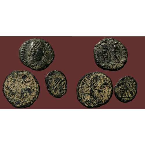 Древний Рим. Подборка античных монет (3 шт) Римская Империя аллен тони древний рим от первых поселений до поздней империи