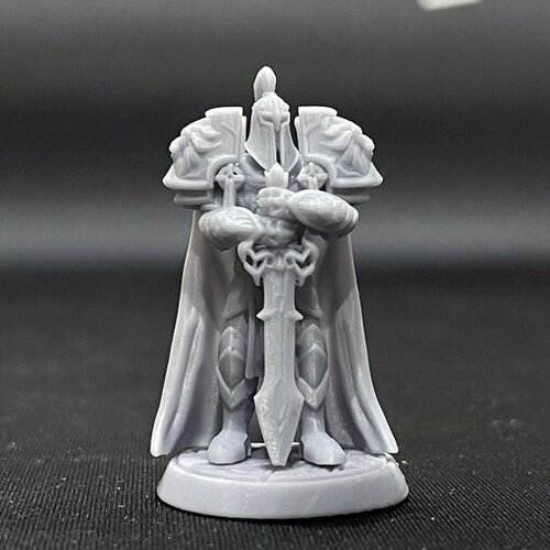Миниатюра для настольной игры / Рыцари Штормграда #17 (Warcraft) Масштаб 32мм (не высота)