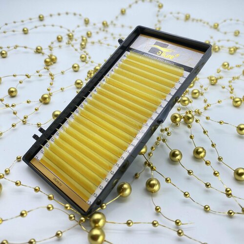 Ollure Ресницы желтые mix 6-9 C 0.07