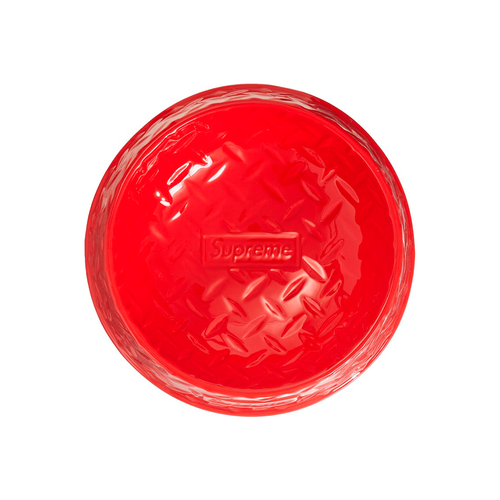 Supreme Diamond Plate Dog Bowl Red (SS23) (Р.)