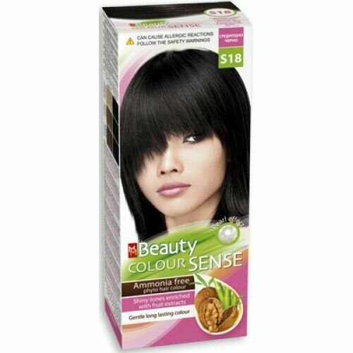 MM Beauty Краска для волос стойкая, оттенок S18 Чёрная Ночь, 125мл