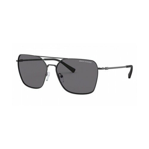 Солнцезащитные очки Armani Exchange AX2029 61128 60, серый солнцезащитные очки armani exchange шестиугольные оправа металл зеркальные с защитой от уф для женщин синий