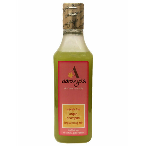 SULPHATE FREE SHAMPOO with argan oil reetha extract Aaranyaa безсульфатный шампунь с аргановым маслом и экстрактом мыльного ореха Аараньяа 250 мл 810₽