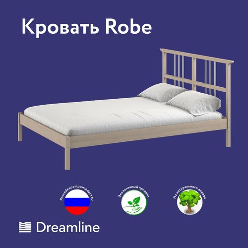 Кровать Дримлайн Robe эконом млпд-натуральный (без покрытия) 140х200
