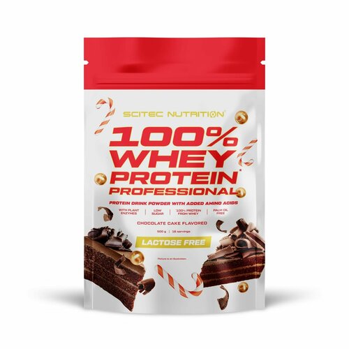 Scitec Nutrition Whey Protein Prof. 500g (chocolate cake) протеин сывороточный scitec nutrition whey protein professional 500 г фундук