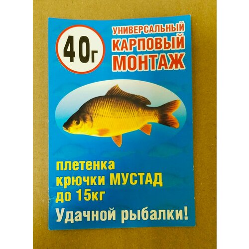 Монтаж рыболовный Карповый для донной снасти 40гр. 1шт.