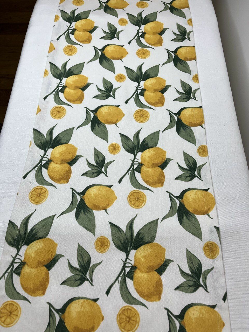 фото Скатерть - дорожка 40х150 / сервировка на стол / тефлоновая пропитка/ прямоугольная /гипоаллергенная /Лимоны