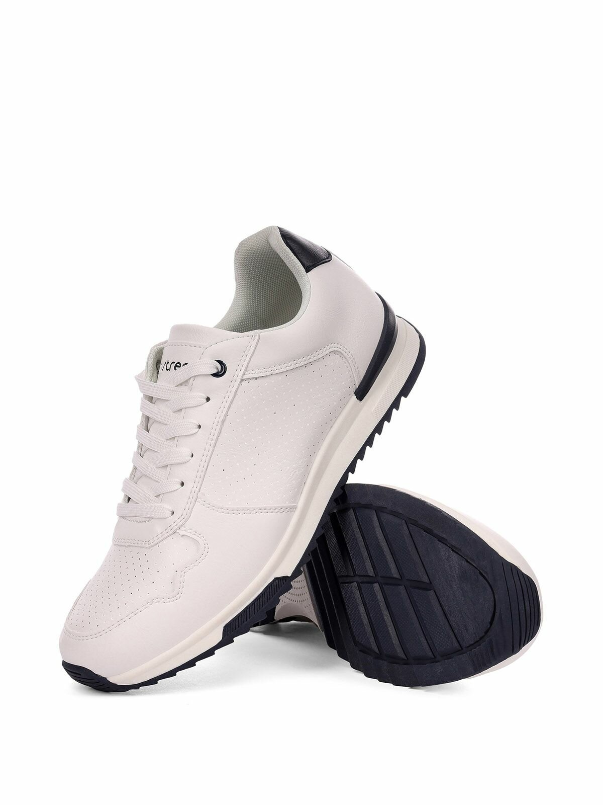 фото Белые летние мужские полуботинки актив кроссовки дышащие на шнуровке INSTREET арт.189-31MV-855ST