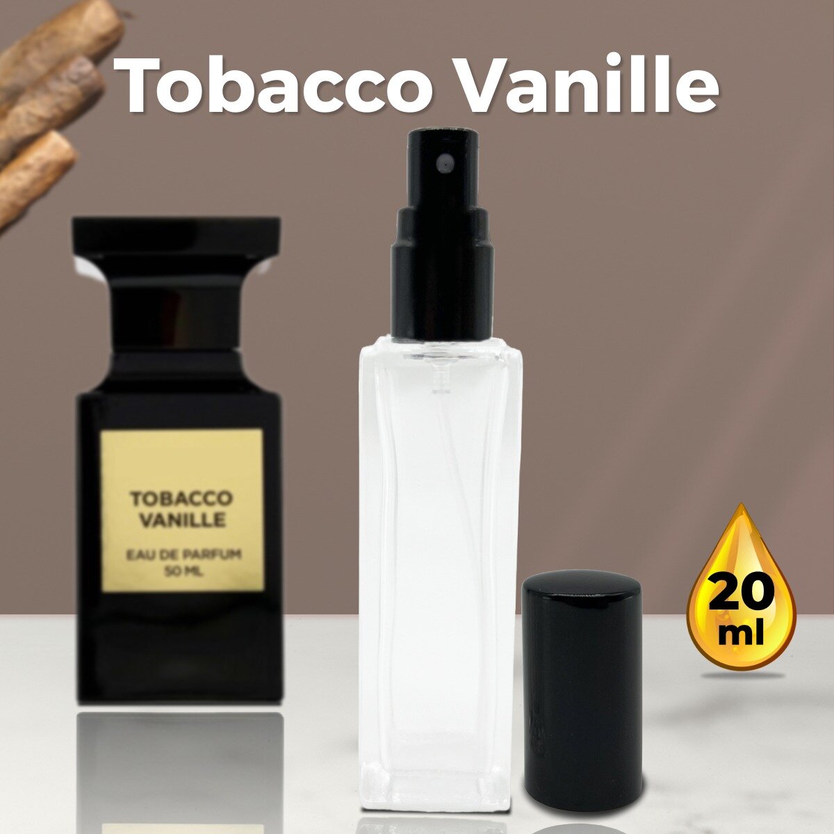 "Tobacco Vanille" - Духи унисекс 20 мл + подарок 1 мл другого аромата