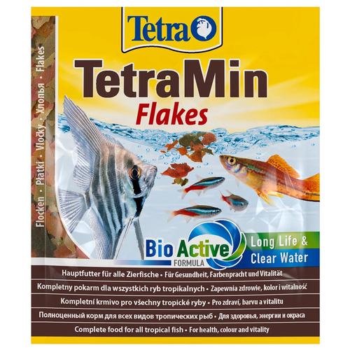 Tetra Min корм для всех видов рыб в виде хлопьев, 12г, 2шт.