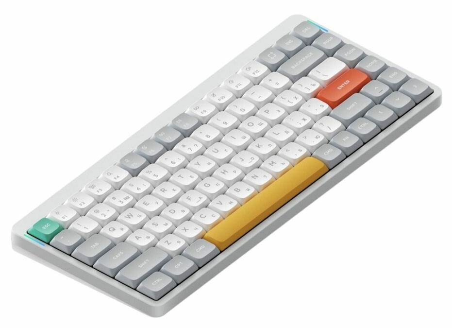 Клавиатура Nuphy AIR75v2 с RGB подтсветкой, Brown Switch, белый