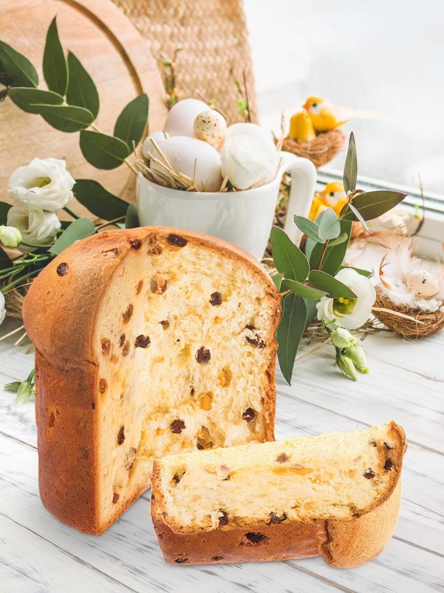 Кулич Хлебный Спас "Panettone", 4 штуки по 450 грамм. - фотография № 3