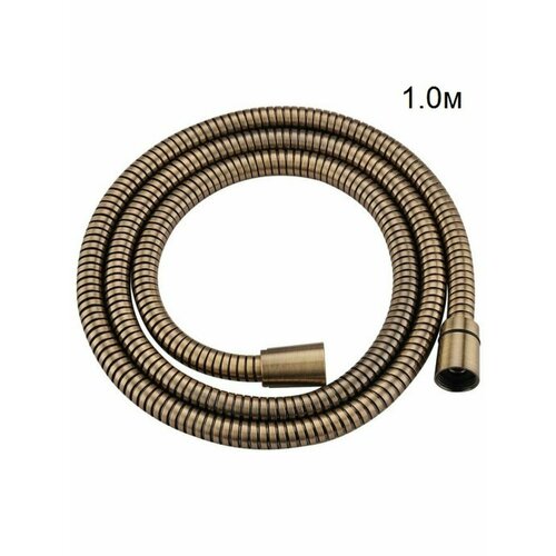 фото Шланг ganzer gz60100-d, оболочка металл, длина 1 м, растяжение до 1.2 м, бронзовый цвет hannah martin