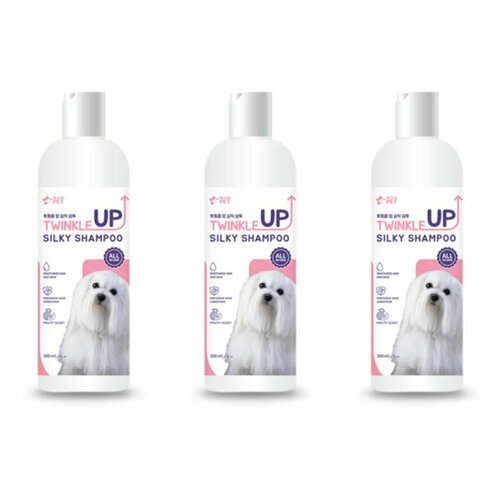 DEOPROCE Шампунь для собак для придания блеска PETERPET TWINKLE UP SILKY SHAMPO 500 мл 3 шт 2807₽