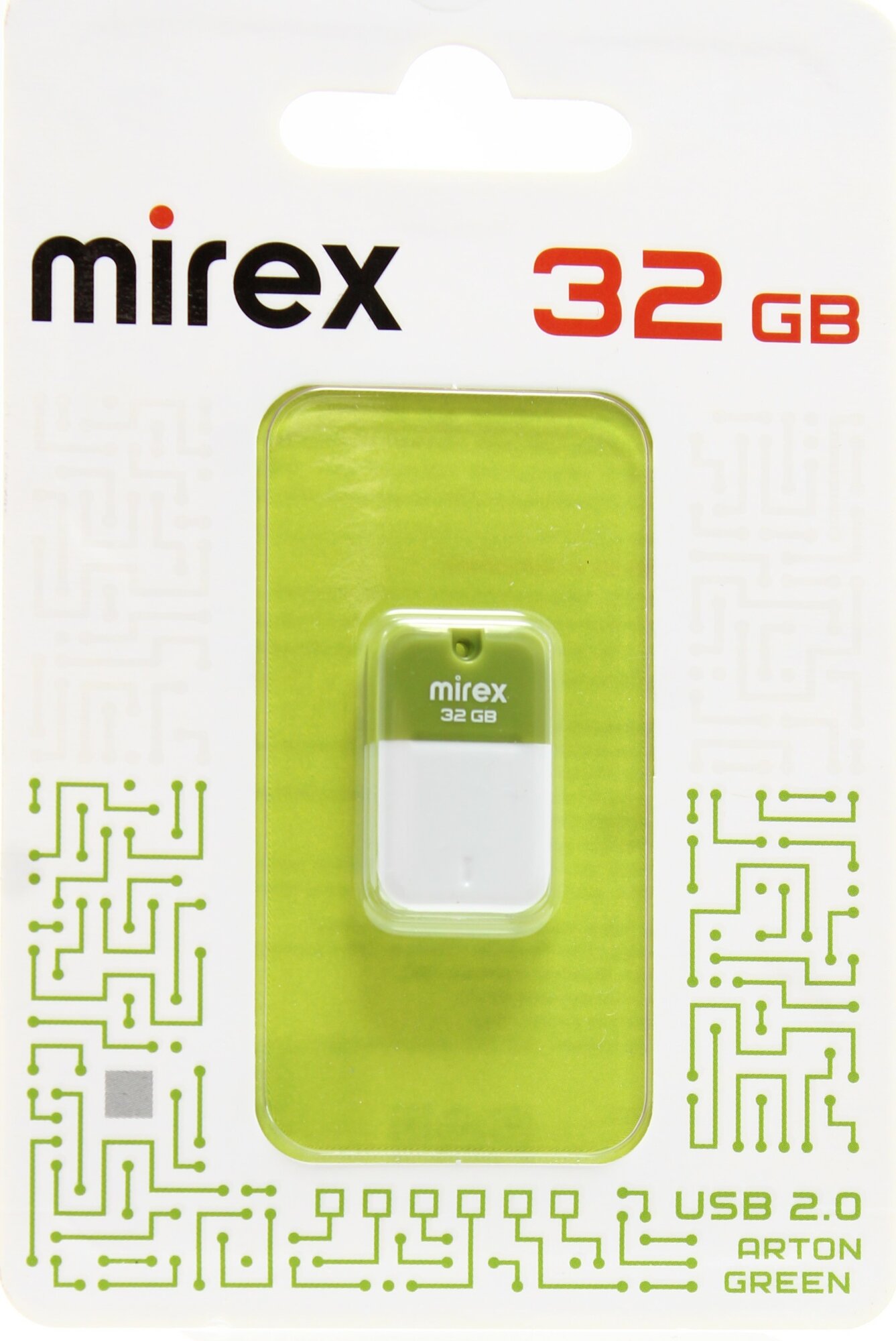 Флешка 32 ГБ USB Mirex Arton Green