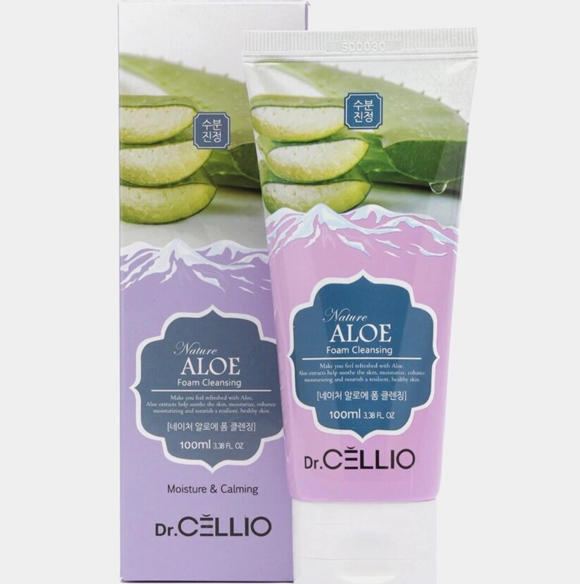 Пенка для умывания DR. Cellio G70 Nature Aloe с экстрактом алое, 100мл - фото №9