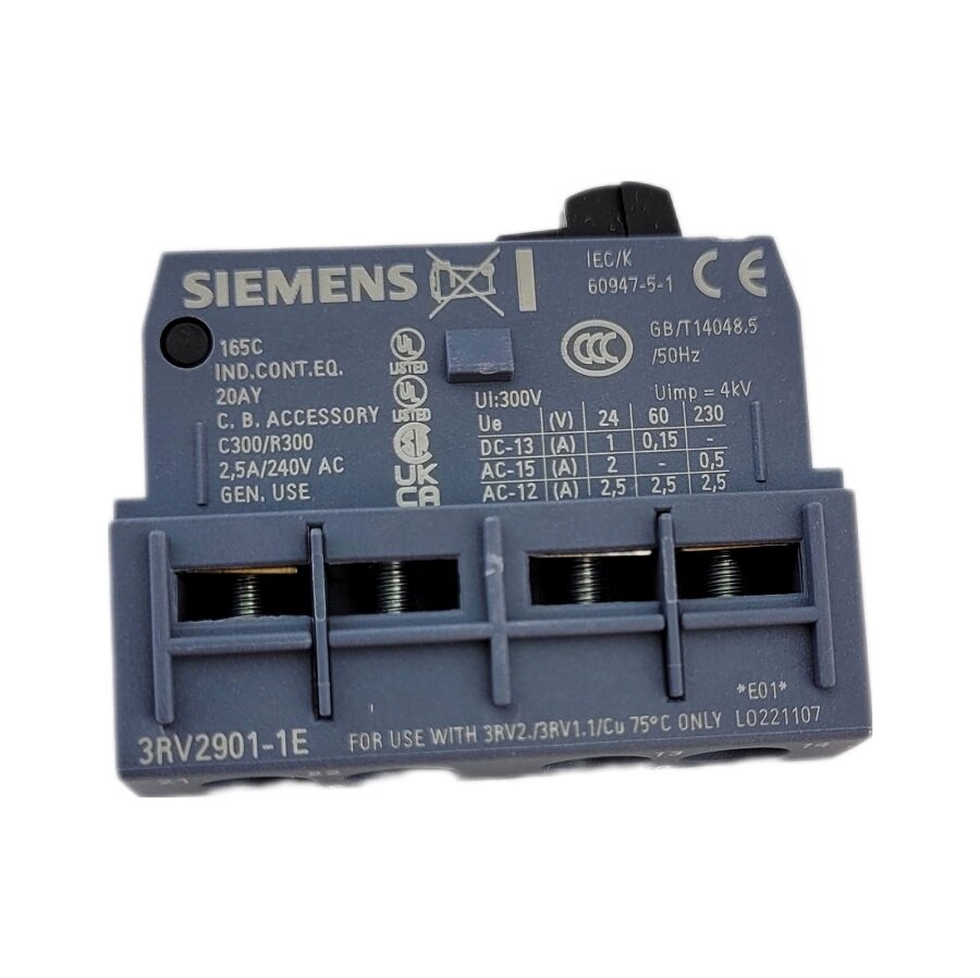 Фронтальный блок-контакт SIEMENS 3RV2901-1E 1 штука