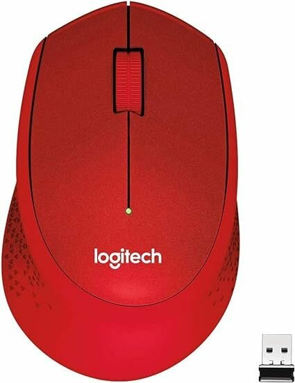 Мышь беспроводная Logitech M331 Silent Plus красный оптическая (1000dpi) silent беспроводная USB