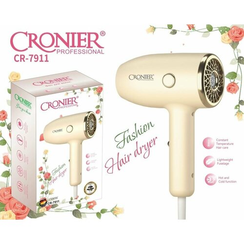 Профессиональный фен для волос Фен мини для волос кремовый 204000₽