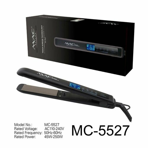 Профессиональный выпрямитель для волос с керамическими пластинами и ЖК-дисплеем Утюжок для стайлинга и выпрямления волос Черный 610000₽