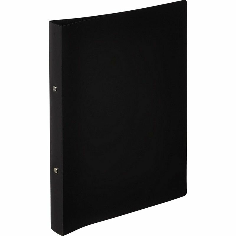 Папка на 2-х кольцах Attache F502/045, А4, 17/32мм, пластик, черная 112296