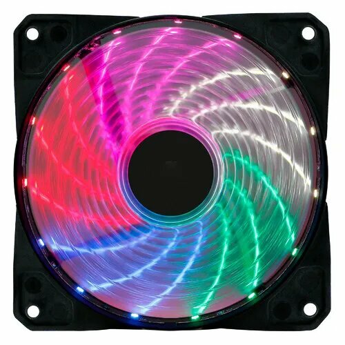 Вентилятор Оклик OG-CF120RGB2-BK RGB 120х120x25 черный 3-pin 4-pin Molex Ret 7000₽