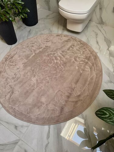 Изображение товара Коврик для ванной и туалета круглый 100х100 см Турция