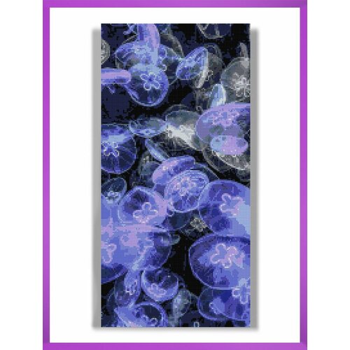 Алмазная мозаика на подрамнике - вышивка Медузы 30 х 60 см 2150₽