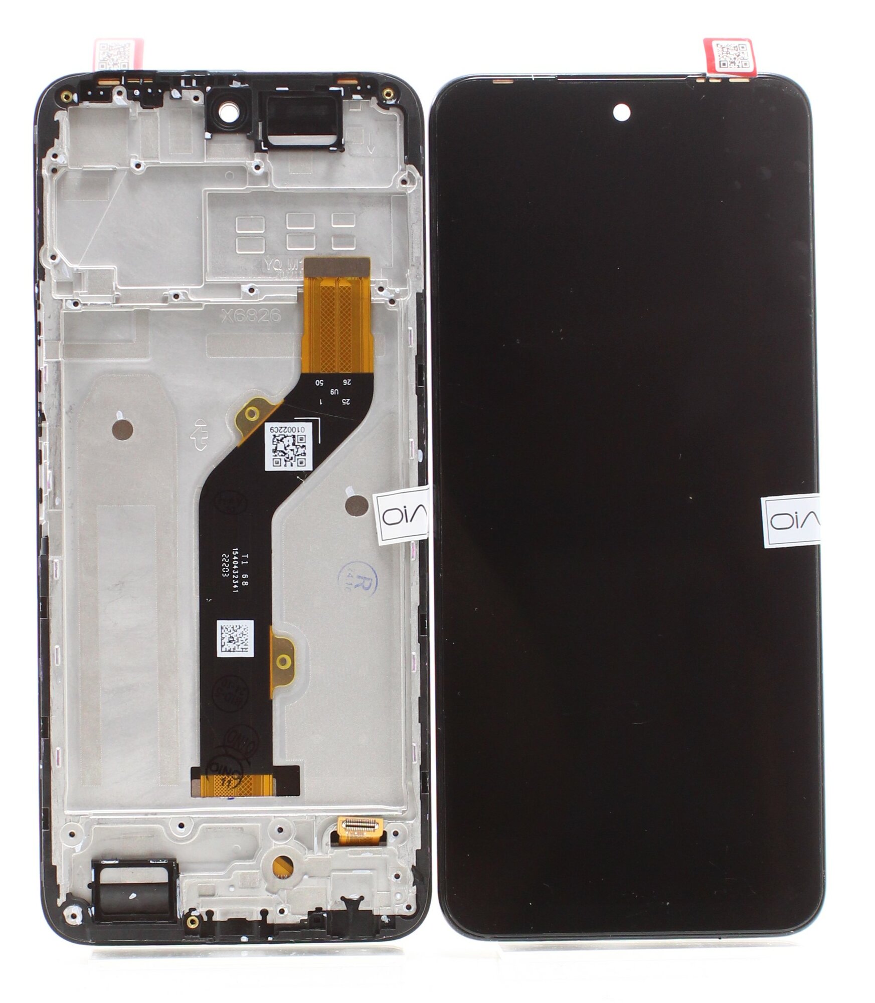 Дисплей для Infinix Hot 20 4G (X6826B) в рамке Черный (Original New)