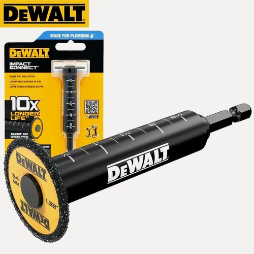 Изображение товара Труборез DeWalt DWAIPCIR, для ПВХ труб, минимальный диаметр 31,75мм, максимальный 203,2мм