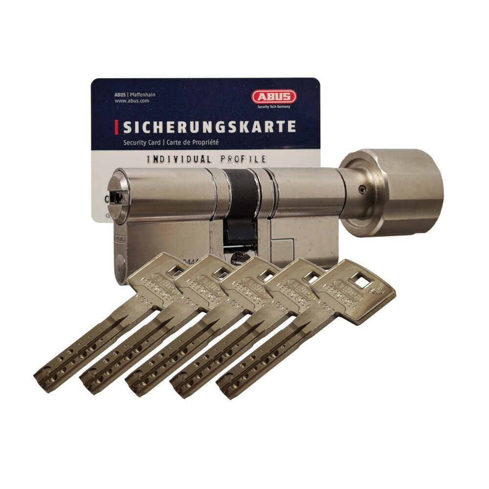 ABUS Цилиндровый механизм ABUS VELA.2000 MX (80)45/35 ключ/вертушка никель