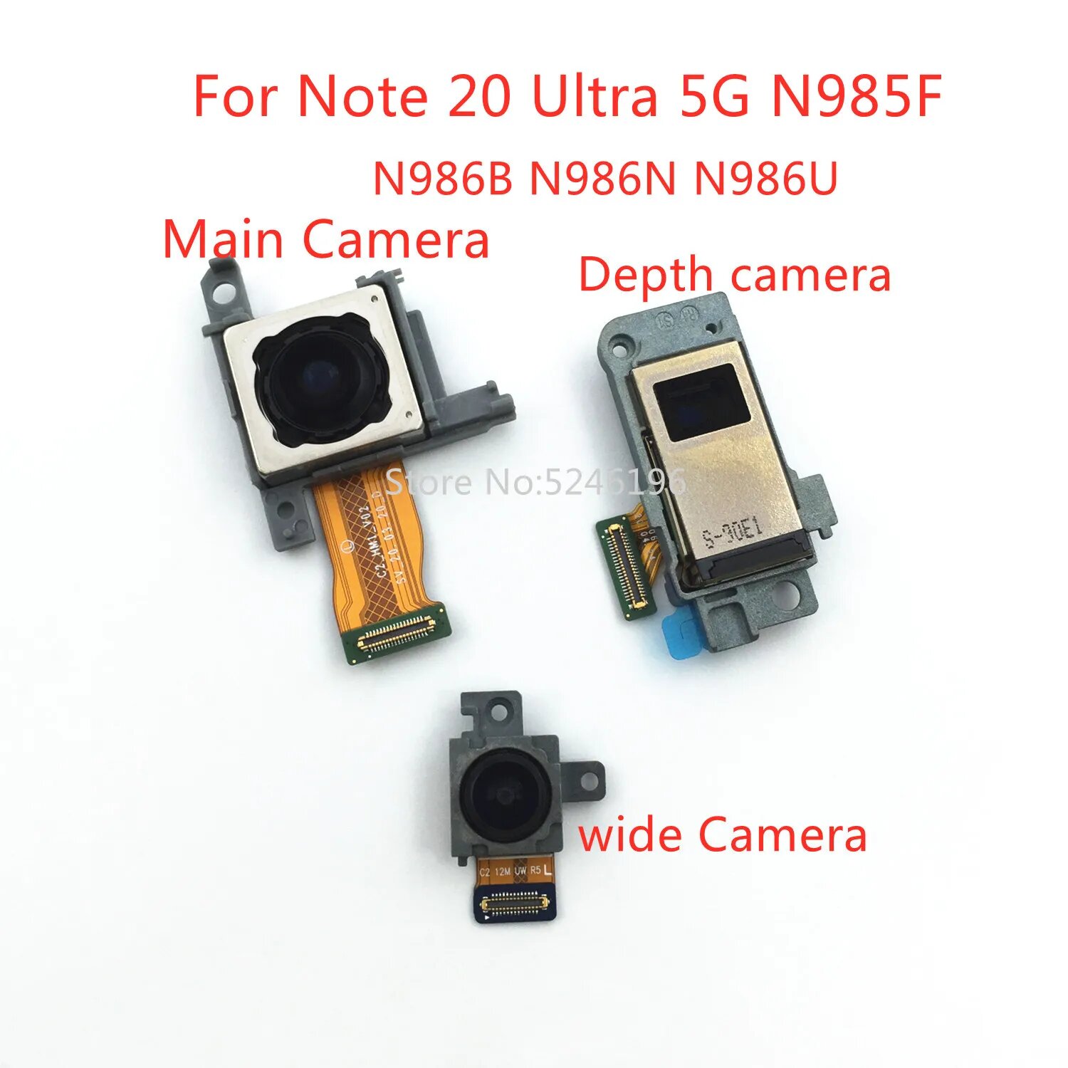 1 шт. модуль задней основной задней камеры для Samsung Galaxy Note 20 Ultra 5G N985F N986B (EU) N986N N986U (США) ReplacePart, wide Camera (EU)