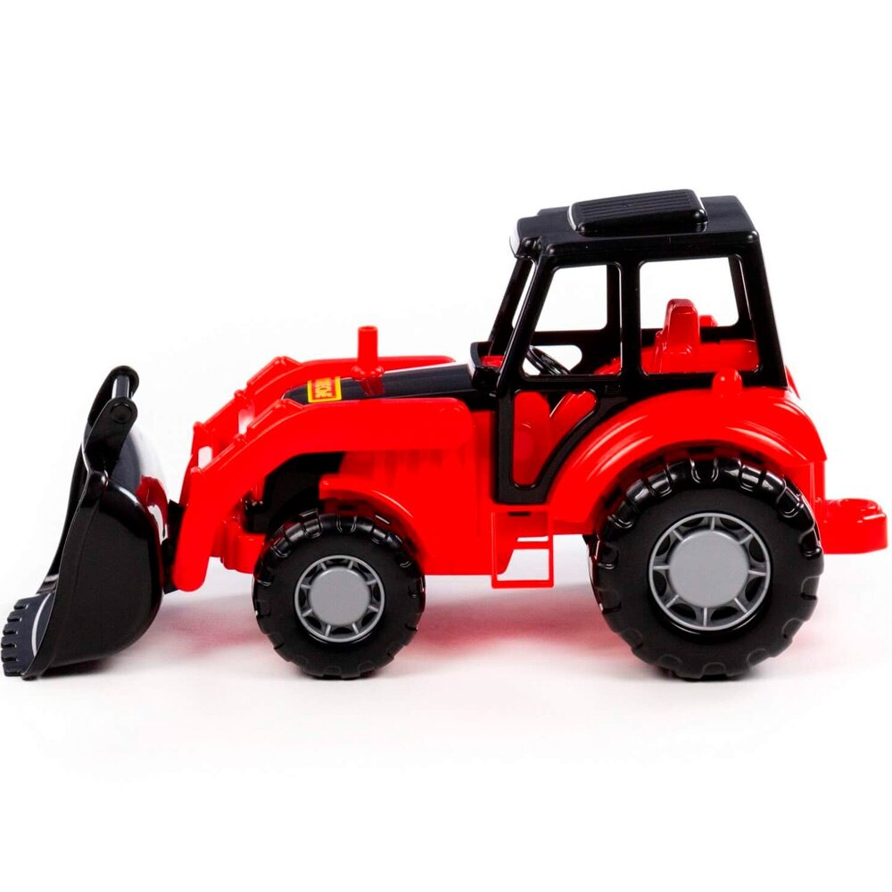 Трактор Полесье Мастер погрузчик красно-черный (24415) — фото 1