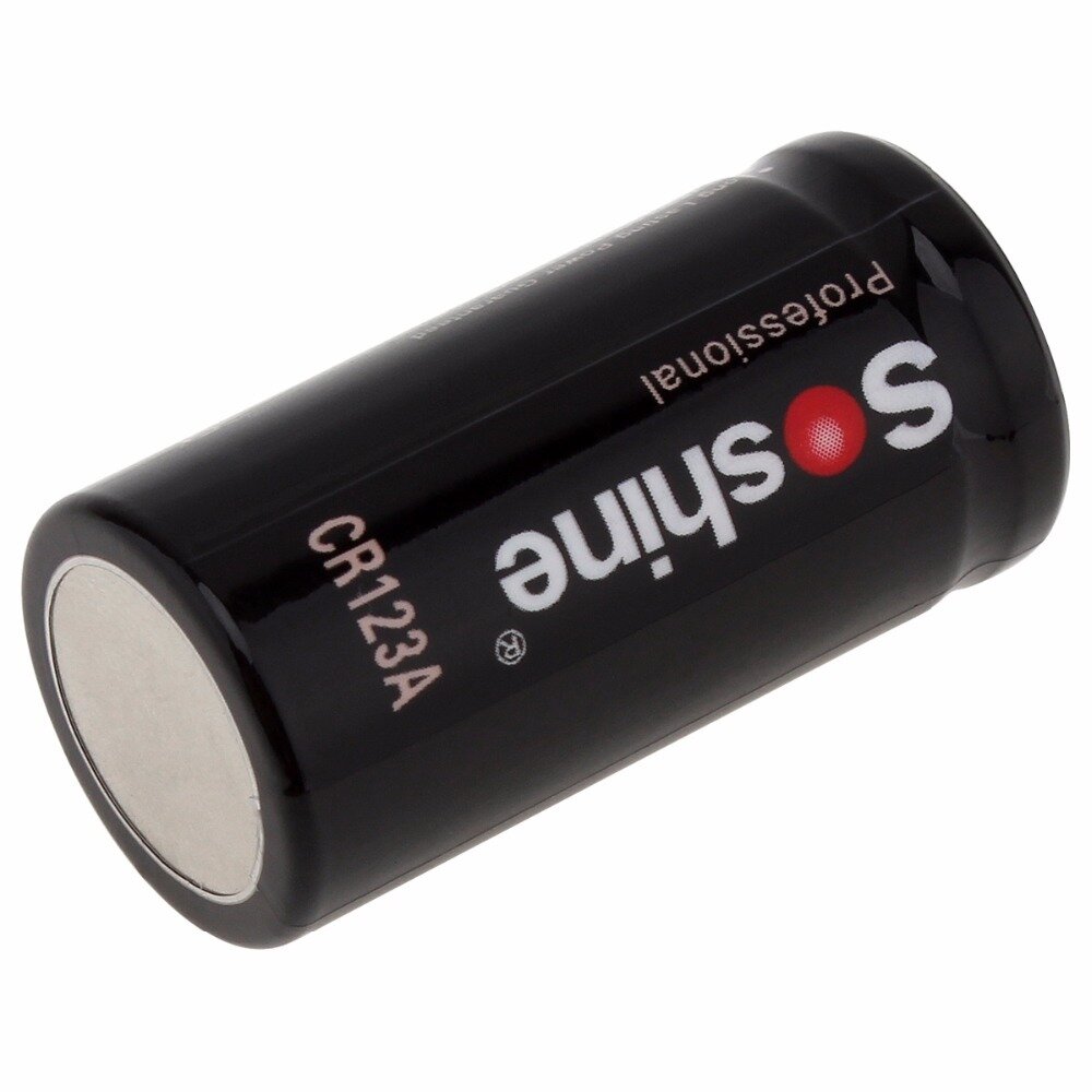 Батарейка Soshine, CR123А, Lithium, в упаковке 4 шт, батарейки