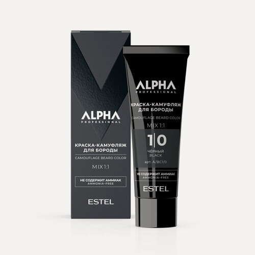 Изображение товара 1/0 Краска-камуфляж для бороды ESTEL ALPHA PRO 1/0, 40 мл