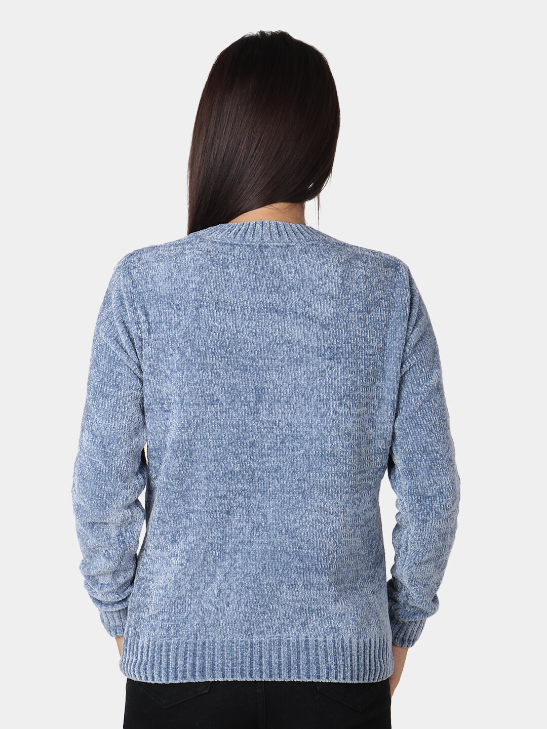 Свитер размер One Size, , синий меланж — фото 1