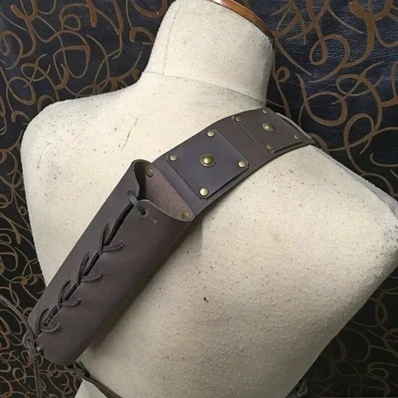 Костюм ведьмака с ножнами для рапиры, Dark brown, Унисекс