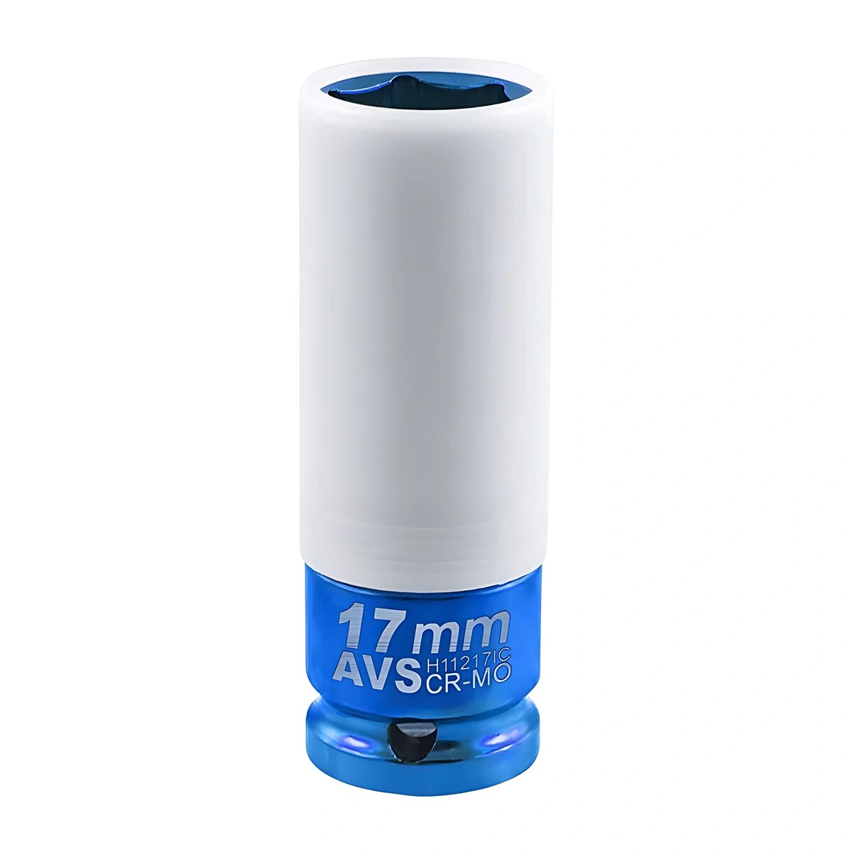 Головка торцевая ударная глубокая 6-гранная 1/2 DR (17 мм) колесная AVS H11217IС