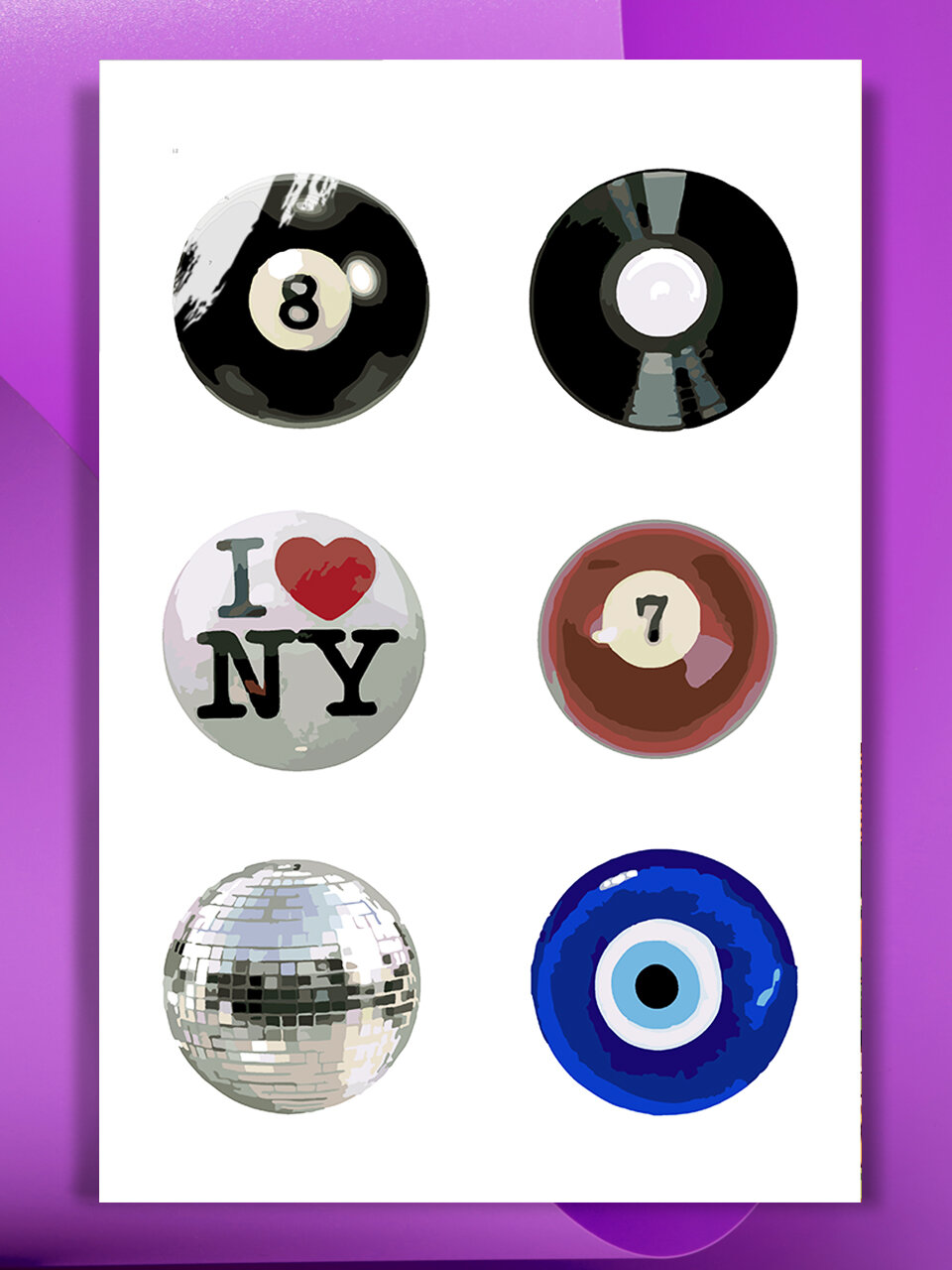 Картина по номерам на холсте Round aesthetic, 40 х 60 см