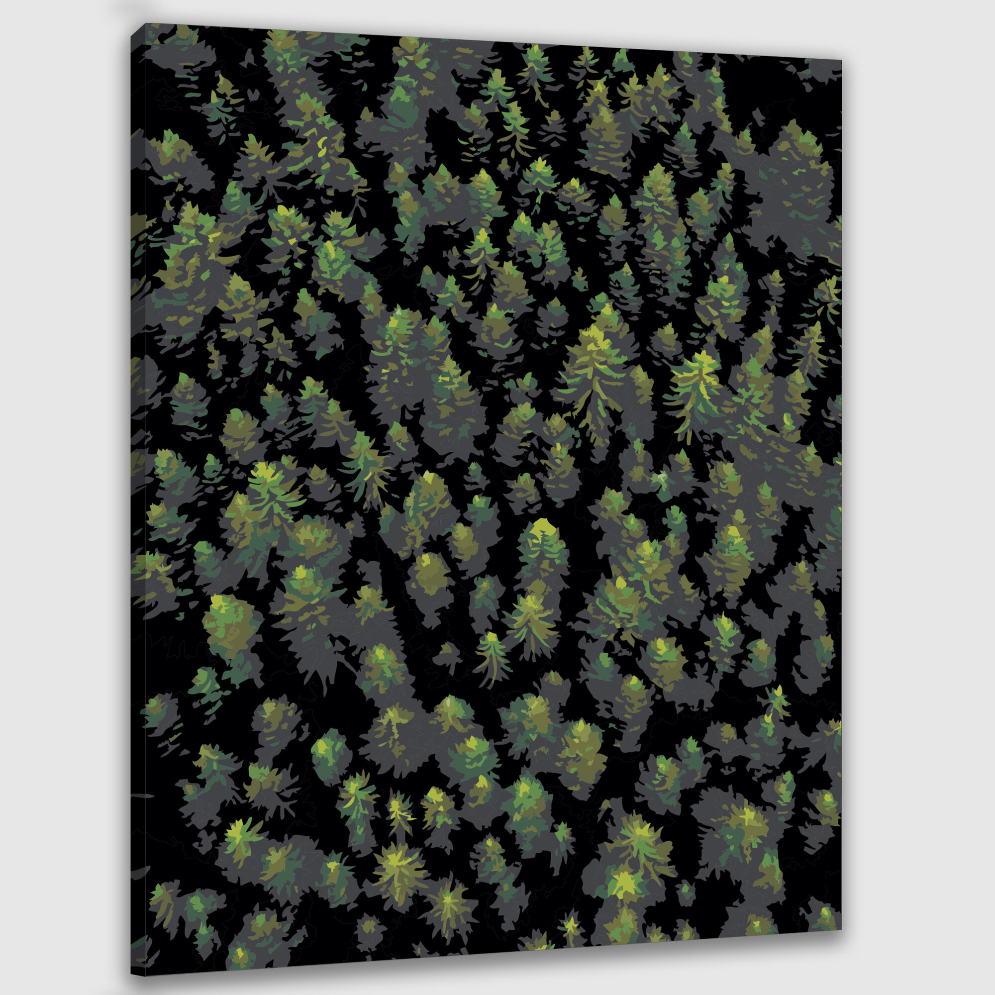 Картина по номерам 40x50 см  лес  аэрофотосъемка  пространства  густой лес  птичий полет  вид  спокойный лесной массив