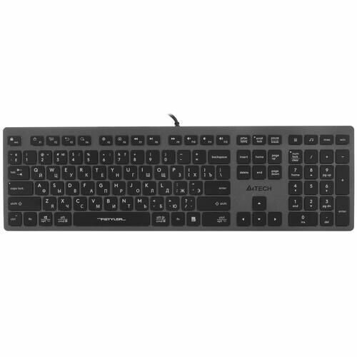 Клавиатура A4Tech Fstyler FX60H серый/белый USB slim Multimedia LED