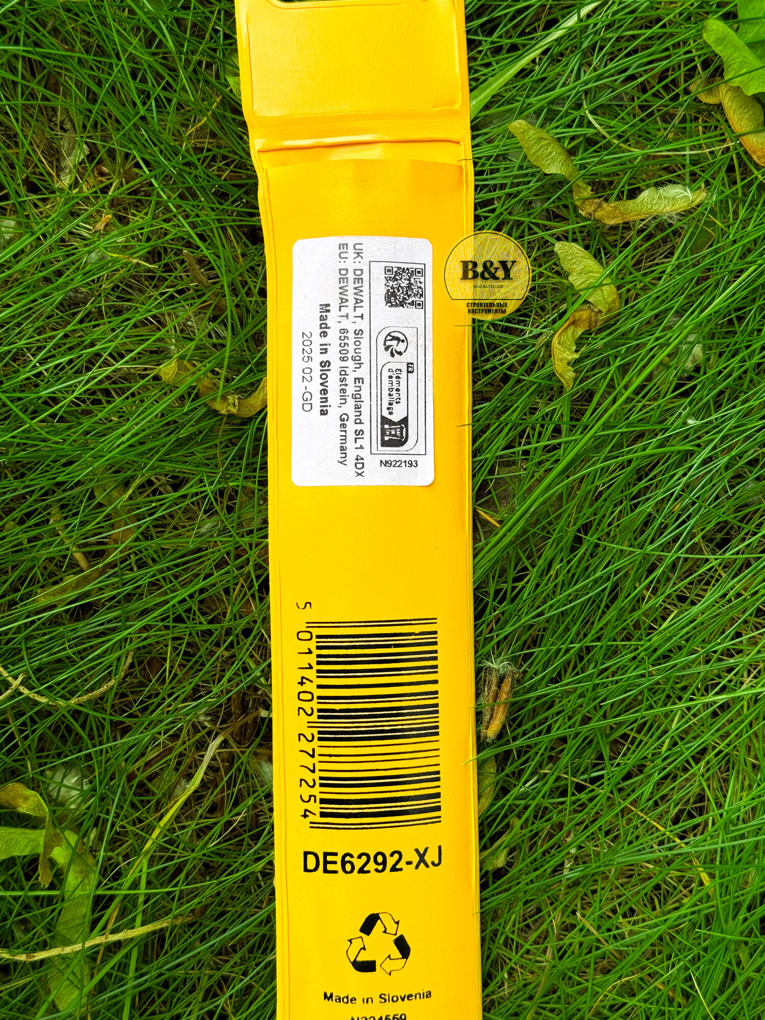 Соединитель для направляющих шин DeWALT DE6292-XJ, желтый, черный — фото 1