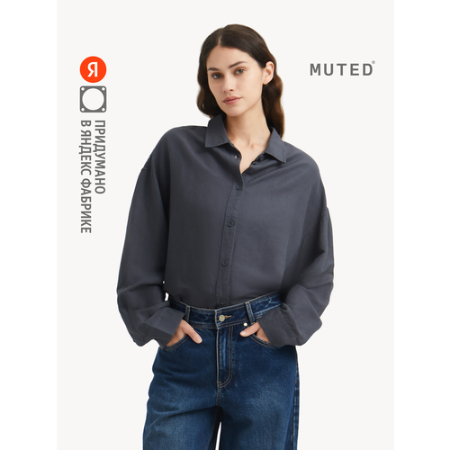 фото Рубашка muted air linen, размер 4xl-5xl, черный
