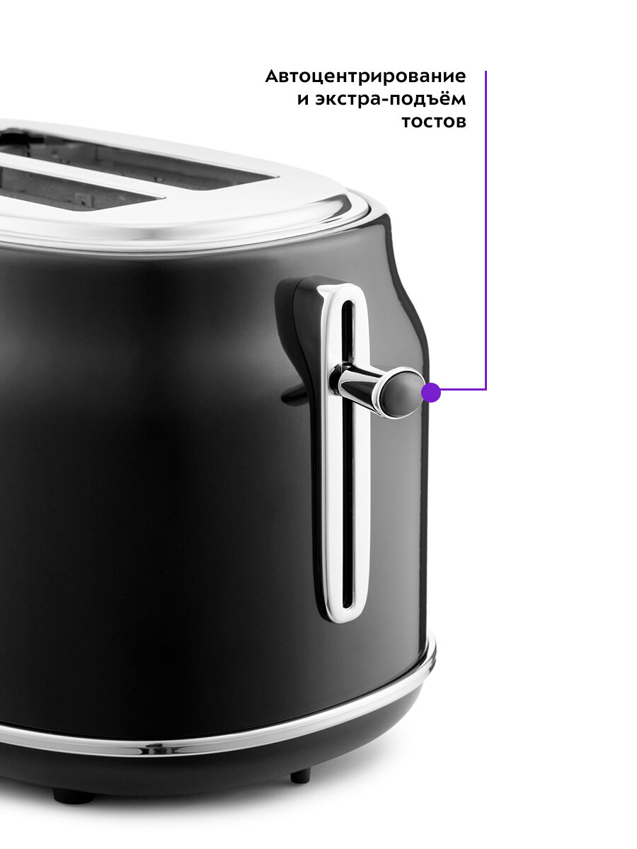 Тостер Kitfort КТ-2038-1 черный — фото 1