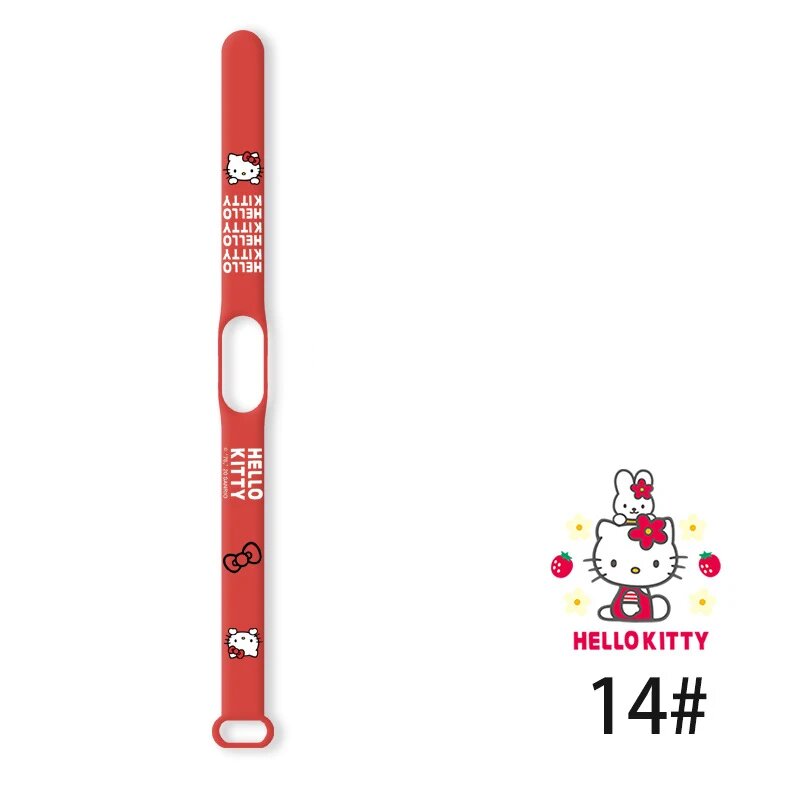 Ремешок Sanrio Hello Kitty для Xiaomi Mi Band 4 3 5 6
