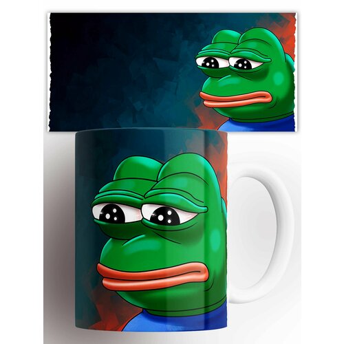 фото Кружка мем лягушка пепе pepe frog 330 мл irbisprint