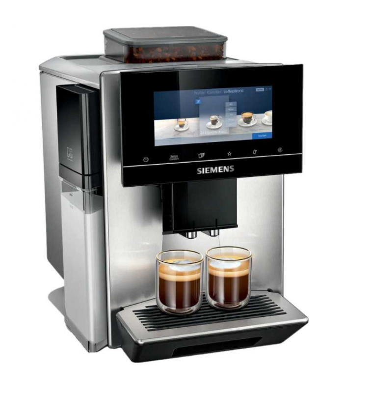 Кофемашина автоматическая Siemens EQ900 TQ903DZ3 дисплей 68 дюйма 19 бар серебристый/черный